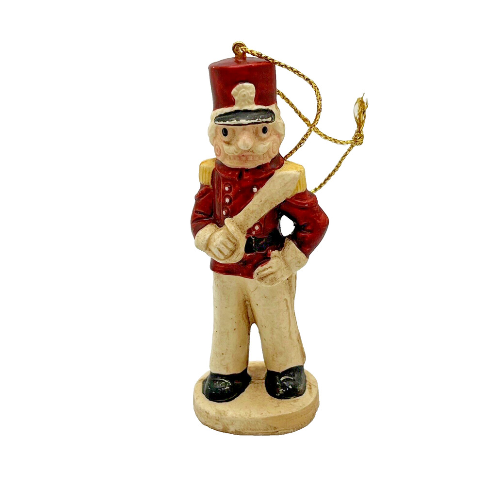 Kurt S Adler Wooden Toy Soldier Santa Captain Christmas Ornaments Lot Of 3 - Picture 9 of 13